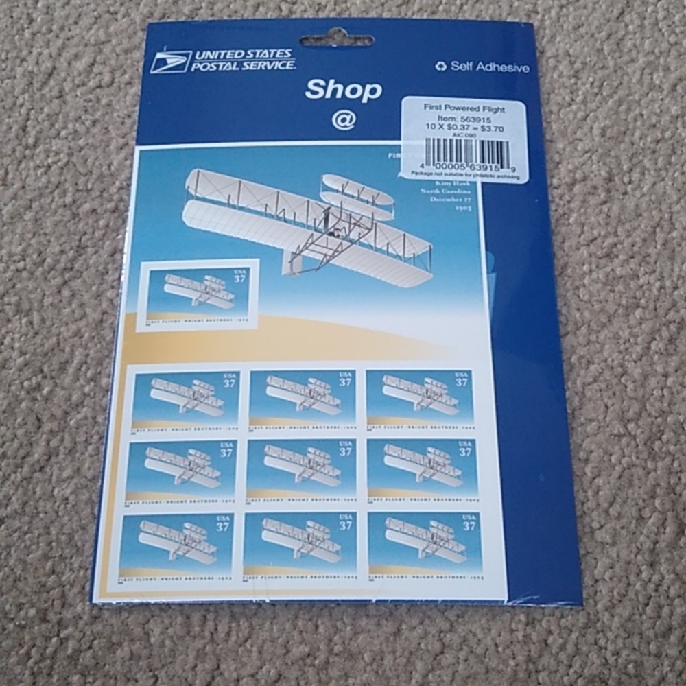 Stamps First Powered Flight 20X$0.37